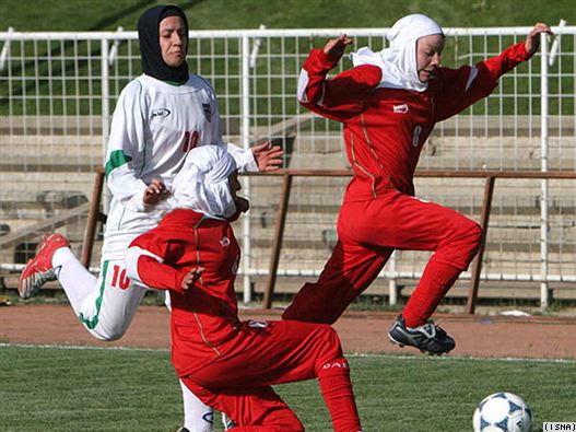 Muslim Women in SPORTS: IRAN: Girls soccer team must trade 