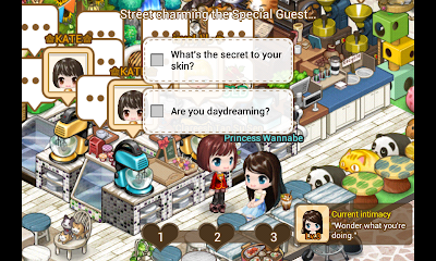 LINE I LOVE COFFEE STREET CHARMING SPECIAL GUEST Princess Wannabe: Wonder what you're doing