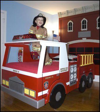 Fire Truck Engine Bed Woodworking Plan by Plans4Wood