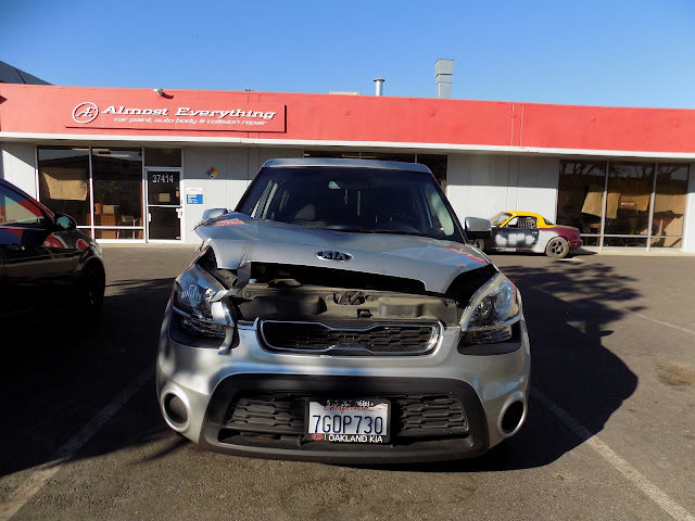 2012 Kia Soul- Before repairs done at Almost Everything Autobody