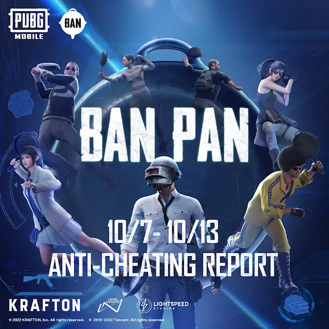 PUBG Mobile: BanPan Report for October 2022