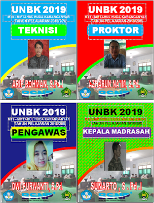 Cetak Kartu Identitas Pengawas dan Panitia USBN Madrasah Tahun 2019