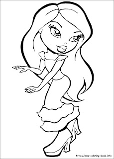 Online Coloring Pages on Pages For Kids Bratz Coloring Coloring Page Bratz Pictures Online