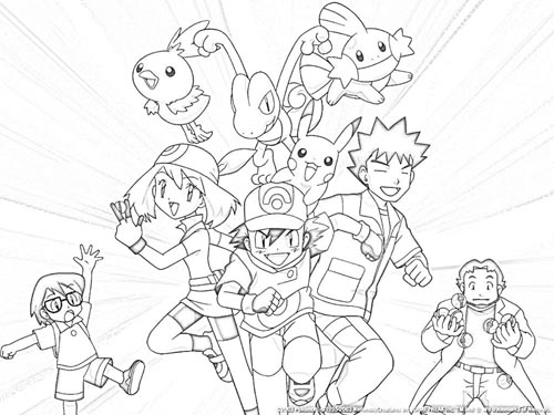 Pokemon Free Coloring Pages and Printable title=