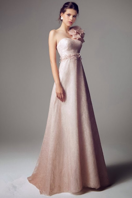 pink wedding dress