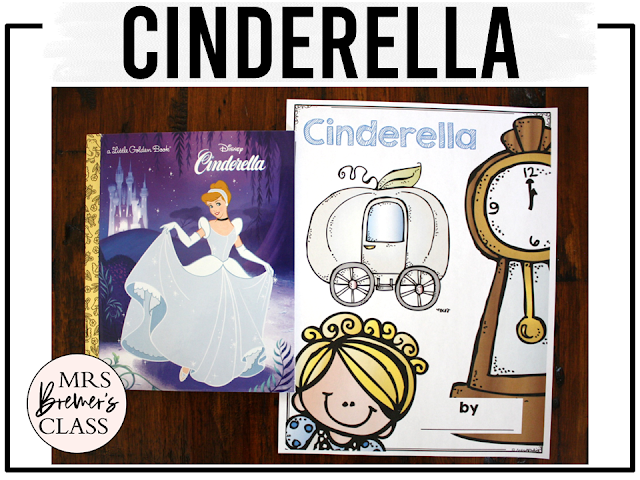 Cinderella Fairy Tales activities unit with literacy printables, reading companion activities, and lesson ideas for First Grade and Second Grade