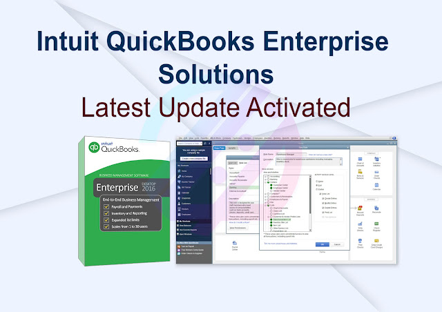 Intuit QuickBooks Enterprise Solutions Latest Update Activated