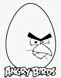 Angry Birds Easter Coloring Pages 1