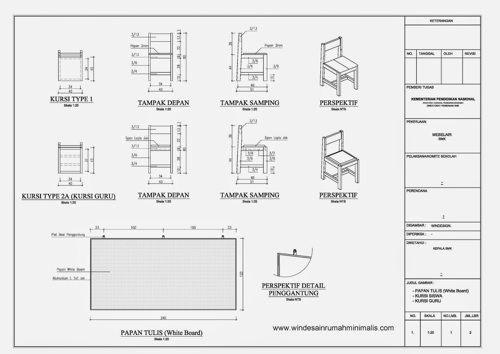  Standar  desain meja kursi  sekolah desain rumah minimalis 