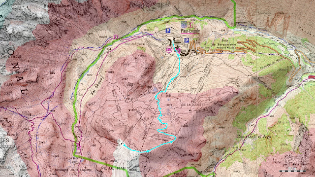 Pic du Piau Freeride Map 2D