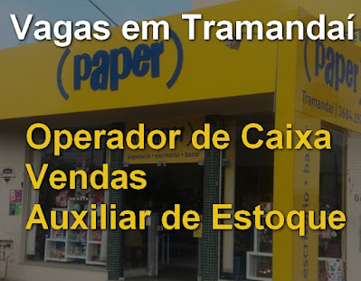 Papelaria em Tramandaí contrata Caixa, Estoquista e Vendedores