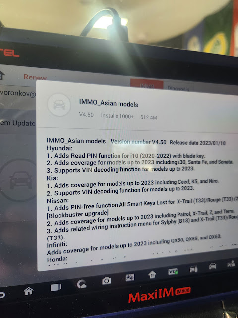 Autel IM608 Adds Asian Car IMMO Models Up to 2023