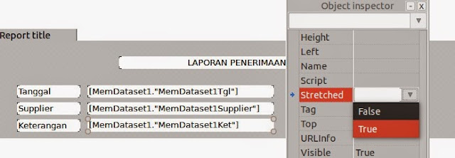 LazReport untuk menampilkan dan mencetak laporan tanpa menggunakan database