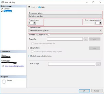 sql job steps