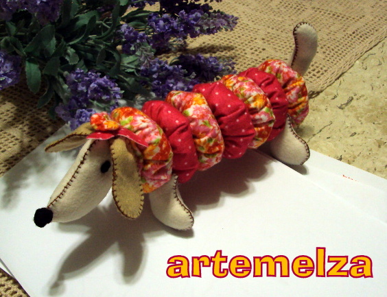 artemelza - cachorrinho de fuxico