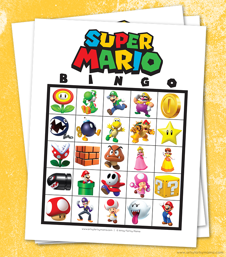 Free Printable Super Mario Bingo