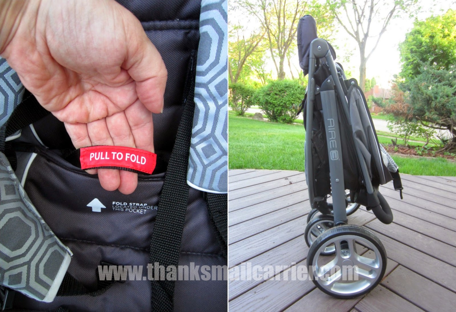 Graco Aire3 stroller fold