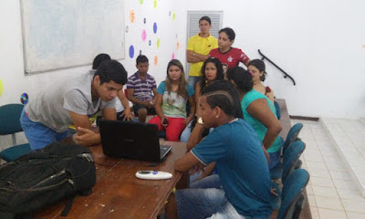 Turma de Frentista do Senac na Escola Nilton Balieiro no Marabaixo