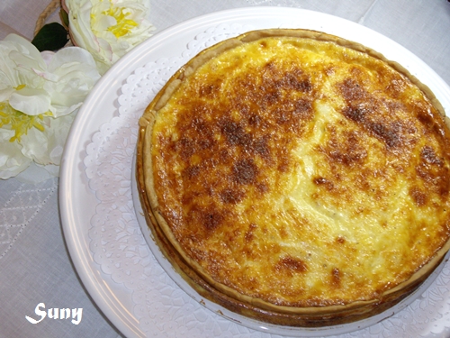 Quiche de cebolla y anchoas y Masa Quebrada