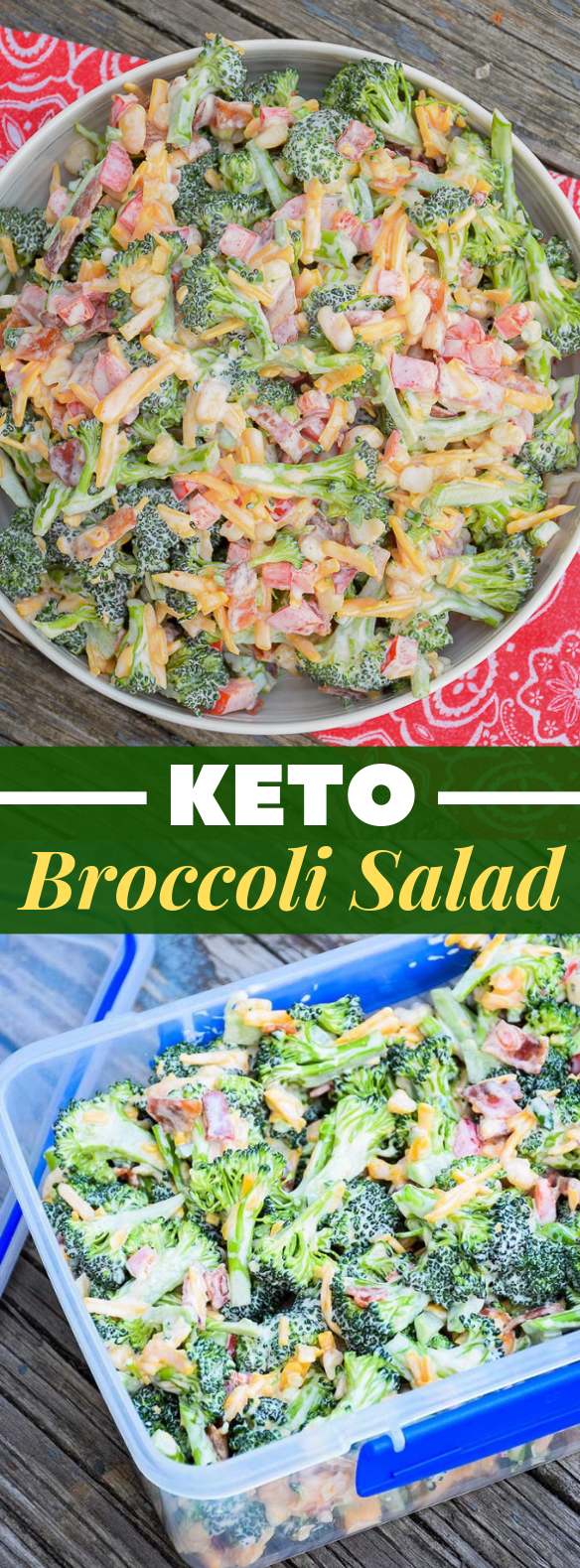 BROCCOLI SALAD – KETO RECIPE #lowcarb #ketorecipes