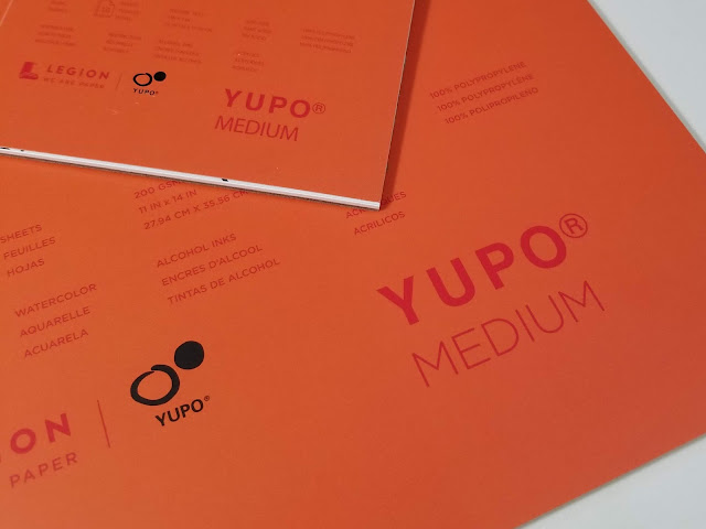 Yupo synthetic paper in various sizes. 
