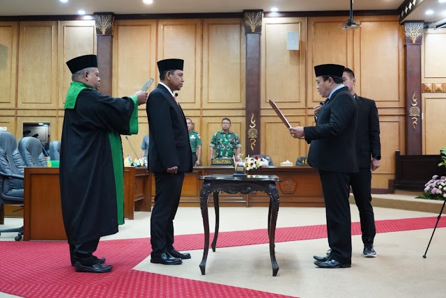 H. Usman Lantik Anang Ma’ruf Sebagai PAW Anggota DPRD Kabupaten Sidoarjo