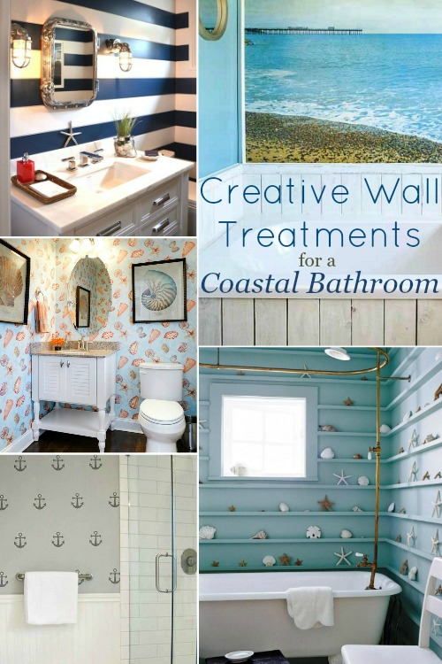 Coastal Wall Ideas For The Bathroom From Wood Panels To