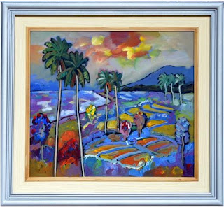 Paintings for sale in Bali of a famous Balinese artist