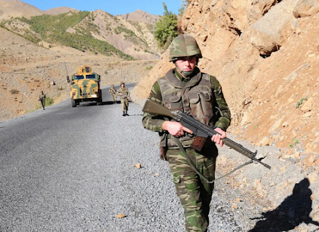 Turkish Military Combats Kurdish Insurgents in Iraq from Ground and Air