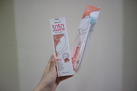 Review : ntnmom's Natural Toothpaste + Ultra-fine grain Toothbrush set