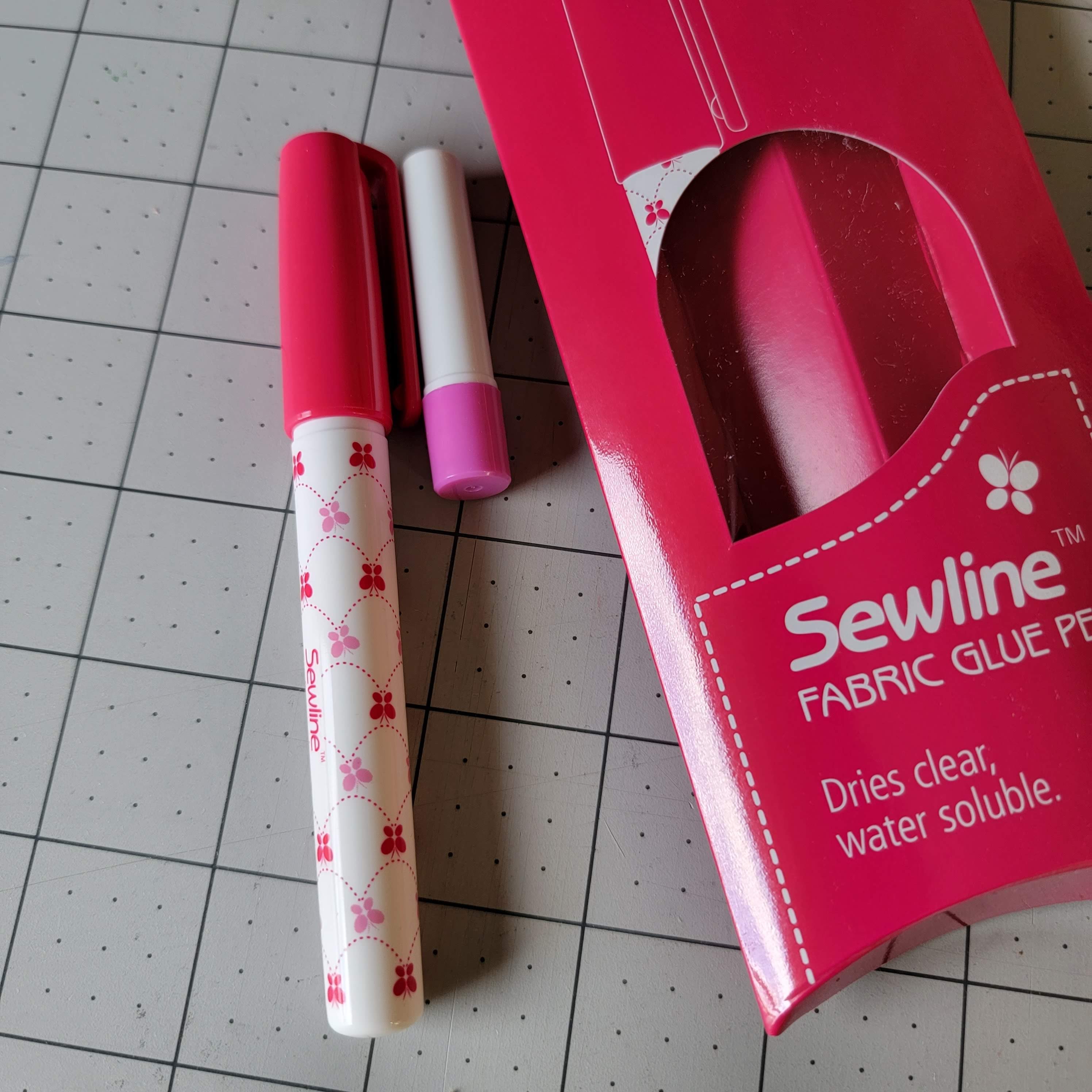 Multipack of 10 - Sewline Water-Soluble Fabric Glue Pen Refill 2/Pkg-Pink