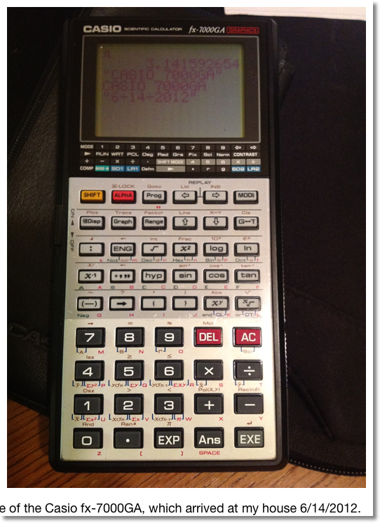 Casio fx 7000 sale