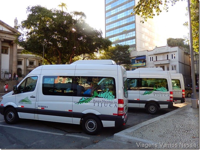 Vans oficiais para visitar o Cristo Redentor