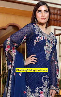 Noor Embroidered Chiffon 2016-17 by Saadia Asad