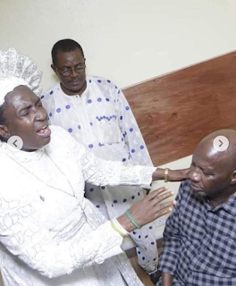Baba Suwe Visits Iyaadura Esther Who Gave Him "10 Million" For Treatment In USA