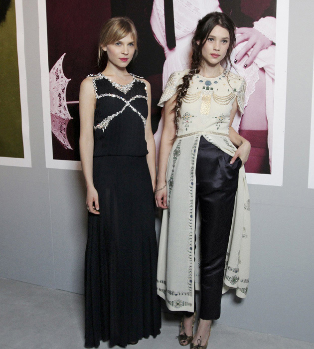  PreFall 2012 collection She wore a Indianinspired white embellished 