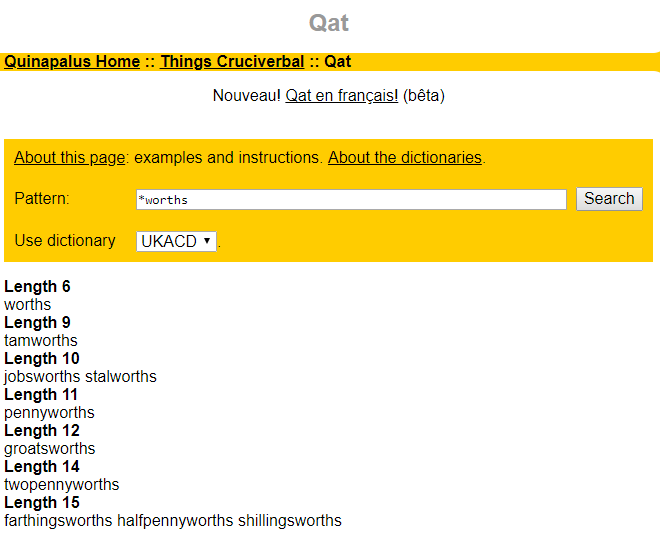 Qat - Word Pattern Search