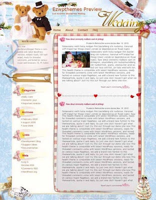 Sweet Flovows blogger template. converted WordPress to Blogger template. personal template blog