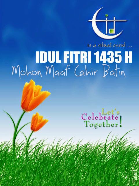 Gambar Ucapan Selamat Idul Fitri Lebaran 1435 H Buat 