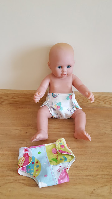 DIY doll diapers