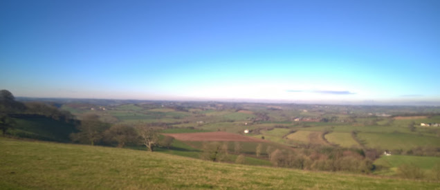 View of Cheriton Fitzpaine from Raddon Hills