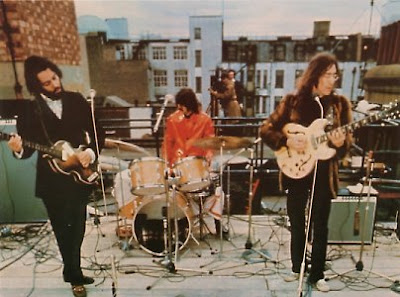 Beatles, Fab Four, John Lennon, Paul McCartney, George Harrison, Ringo Starr, Rooftop, 1969