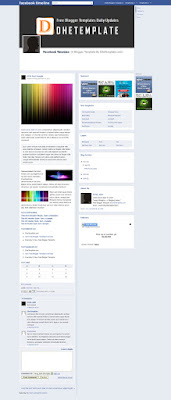 facebook timeline blogger template