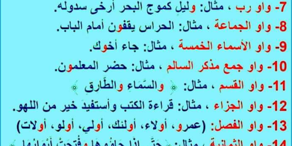 9 Macam Huruf Wawu dalam Bahasa Arab