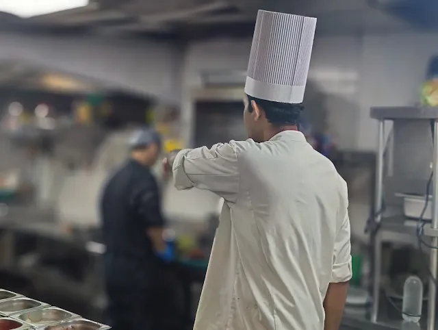 Sous chef handling the kitchen operations