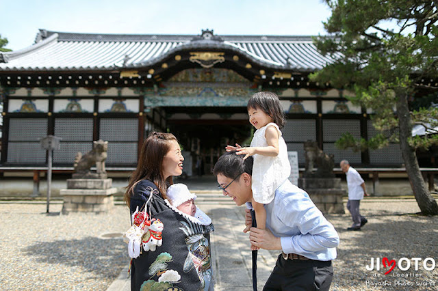 御香宮神社でお宮参り出張撮影