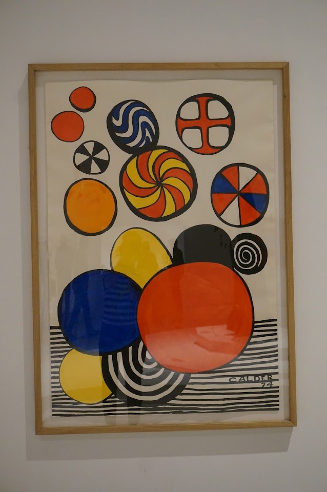 Alexander Calder 1974 gouache dimanche dans le jardin  musee soulages