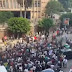 محافظة الاسكندرية منذ قليل على صفيح ساخن تضامنا مع الشعب الفلسطينى