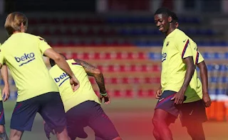 Dembele finally completes First group training after injury return