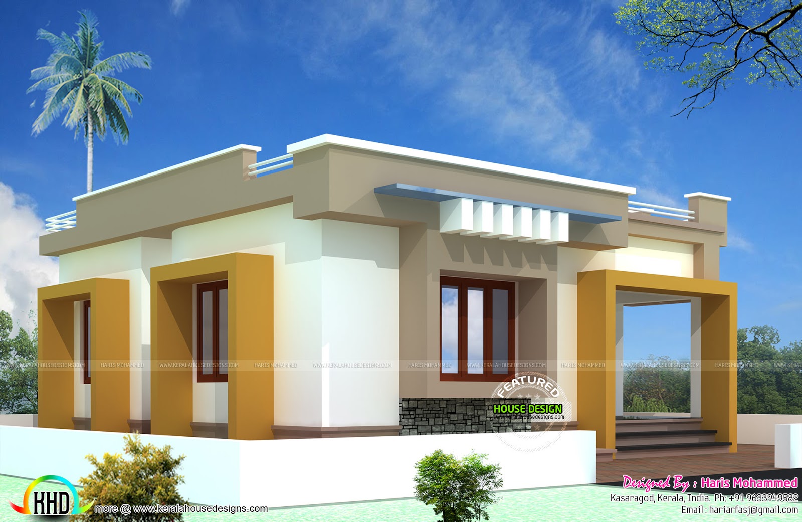  10 lakhs  budget house  plan  Kerala home  design  and floor 